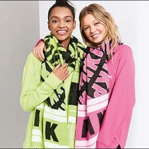 VS pink oversized scarf NWT